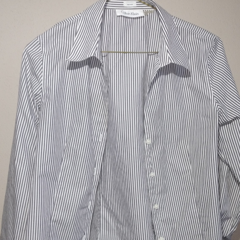 Calvin Klein Striped Button-Up Shirt